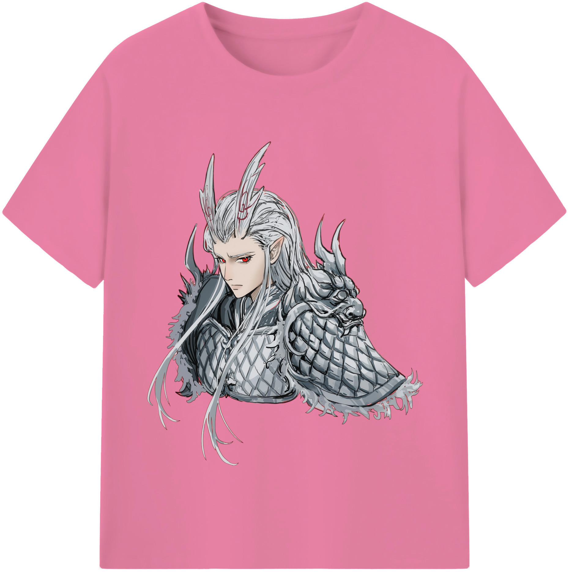 （画像用） Ne Zha 2 ナタ 魔童の大暴れ 綿100％半袖Tシャツ（フロントプリント）